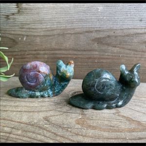 Crystal Snail Carvings